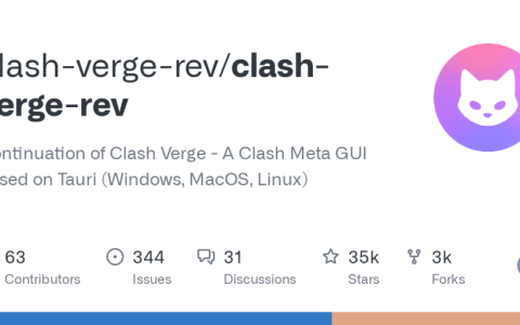 苹果 Mac 电脑下载和使用 Clash Verge Rev 配置订阅教程